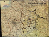 Akte 2218: Unterlagen der Ia-Abteilung der Heeresgruppe C: Karte zur Heranführung des XXIX. Armeekorps in den Raum Reims (Anlage zu GKdos. Nr. 294/40) 