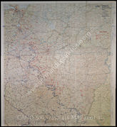 Дело 416: Документы отдела IIIb оперативного управления Генерального штаба при ОКХ: карта «Положение на Востоке» - Карта, показывающая положение войск вермахта на германо-советском фронте, включая положение частей Красной Армии, по состоянию на 12.08.1942