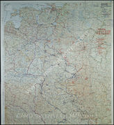 Дело 671: Документы отдела IIIb оперативного управления Генерального штаба при ОКХ: карта «Положение на Востоке» - Карта, показывающая положение войск вермахта на германо-советском фронте, включая положение частей Красной Армии, по состоянию на 24.04.1943