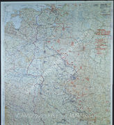 Дело 702: Документы отдела IIIb оперативного управления Генерального штаба при ОКХ: карта «Положение на Востоке» - Карта, показывающая положение войск вермахта на германо-советском фронте, включая положение частей Красной Армии, по состоянию на 25.05.1943