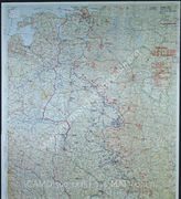 Дело 716: Документы отдела IIIb оперативного управления Генерального штаба при ОКХ: карта «Положение на Востоке» - Карта, показывающая положение войск вермахта на германо-советском фронте, включая положение частей Красной Армии, по состоянию на 08.06.1943
