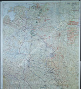 Дело 726: Документы отдела IIIb оперативного управления Генерального штаба при ОКХ: карта «Положение на Востоке» - Карта, показывающая положение войск вермахта на германо-советском фронте, включая положение частей Красной Армии, по состоянию на 18.06.1943