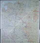 Дело 732: Документы отдела IIIb оперативного управления Генерального штаба при ОКХ: карта «Положение на Востоке» - Карта, показывающая положение войск вермахта на германо-советском фронте, включая положение частей Красной Армии, по состоянию на 24.06.1943