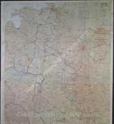 Дело 752: Документы отдела IIIb оперативного управления Генерального штаба при ОКХ: карта «Положение на Востоке» - Карта, показывающая положение войск вермахта на германо-советском фронте, включая положение частей Красной Армии, по состоянию на 14.07.1943