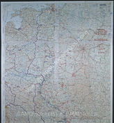 Дело 825: Документы отдела IIIb оперативного управления Генерального штаба при ОКХ: карта «Положение на Востоке» - Карта, показывающая положение войск вермахта на германо-советском фронте, включая положение частей Красной Армии, по состоянию на 25.09.1943