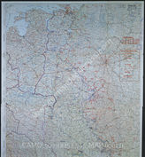 Дело 765: Документы отдела IIIb оперативного управления Генерального штаба при ОКХ: карта «Положение на Востоке» - Карта, показывающая положение войск вермахта на германо-советском фронте, включая положение частей Красной Армии, по состоянию на 27.07.1943