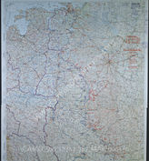 Дело 782: Документы отдела IIIb оперативного управления Генерального штаба при ОКХ: карта «Положение на Востоке» - Карта, показывающая положение войск вермахта на германо-советском фронте, включая положение частей Красной Армии, по состоянию на 13.08.1943