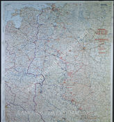 Дело 801: Документы отдела IIIb оперативного управления Генерального штаба при ОКХ: карта «Положение на Востоке» - Карта, показывающая положение войск вермахта на германо-советском фронте, включая положение частей Красной Армии, по состоянию на 01.09.1943