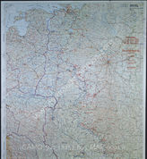 Дело 805: Документы отдела IIIb оперативного управления Генерального штаба при ОКХ: карта «Положение на Востоке» - Карта, показывающая положение войск вермахта на германо-советском фронте, включая положение частей Красной Армии, по состоянию на 05.09.1943