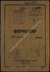 Akte 699: Unterlagen der Aufklärungsverwaltung des Generalstabes der Roten Armee: Erfassungsbogen mit Aufklärungsinformationen zur Grenadier-Brigade 761 (in den sowjetischen Akten als 671. Gebirgsschützen-Brigade geführt, später jedoch gestrichen) 