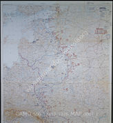 Дело 1076: Документы отдела IIIb оперативного управления Генерального штаба ОКХ: карта «Положение на Востоке» - Карта, показывающая положение войск вермахта на германо-советском фронте, включая положение частей Красной Армии, по состоянию на 05.06.1944