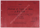 Дело 34.  Организация сухопутных войск с 19.09.1939. 