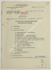 Akte 168.  OKH - Generalstabslehrgänge: Auswertung der taktischen Erfahrungen der Infanterie im W...