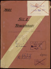 Akte 33.  Terminkalender  der Mobilmachungsmaßnahmen des Oberkommandos der Wehrmacht  für die Jah...