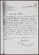 Akte 139.  Briefe der deutschen Generale an den Chef des Heerespersonalamtes General der Infanter...