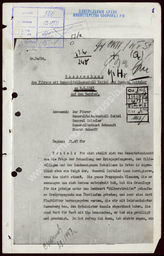 Akte 161.  Stenogramm der Besprechung bei A.Hitler  in Berghof über die Behandlung der Kriegsgefa...