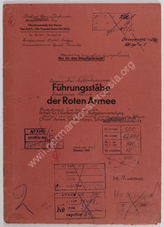 Akte 370.  OKH-Abteilung Fremde Heere Ost, Referat III/II: Studie - Führungsstäbe der Roten Armee...