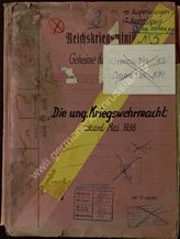 Akte 221.  OKH-Abteilung Fremde Heere: Studie - Die ungarische Kriegswehrmacht 1938 mit Skizzen. ...