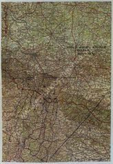 Дело 729.  Карта маневров германской армии с указанием предложенного направления наступления 1 ар...