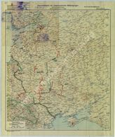 Akte 905.  Übersichtskarte der sowjetrussischen ständigen und Feldbefestigungen (ohne karelische ...