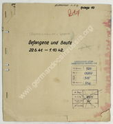 Дело 345.  Документы разведывательного отдела группы армий «Центр»: обзор по военнопленным и трофеям – октябрь 1942, 1-10 августа 1943 и 1-10 октября 1943г. 