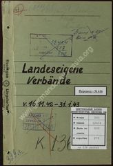 Akte 639. Unterlagen des Ia der Heeresgruppe Mitte: Landeseigene Verbände (16.11.42-31.1.43) 