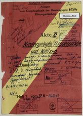 Akte 145. Anlagen zum KTB der Heeresgruppe Mitte – Führungsabteilung – Akte XI: Niedergelegte Ferngespräche und Notizen, Heft 3 vom 16.12.1942-31.8.1942