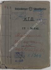 Akte 599. Anlagen zum KTB des Stabsoffizier Artillerie (Stoart) der Heeresgruppe Mitte, 1.9.-30.9.1942 