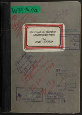 Akte 4. Bericht des Führungsstabes des Oberbefehlshabers der Luftwaffe über den Einsatz der Luftwaffe im Krieg gegen Polen (22.08 - 05.09.1939). 