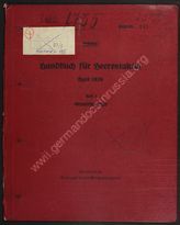 Akte 245. Handbuch für Heerestaktik des Lehrstabes für Heerestaktik beim Reichsministerium für Luftfahrt. Teil 1. Grundbegriffe. 