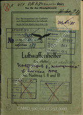 Akte 257. Befehlsanweisung des Reichsministers für Luftfahrt und Oberbefehlshabers der Luftwaffe über die Heranziehung der Jungen der Geburtenjahrgänge 1926 und 1927 zum Kriegshilfeinsatz als Luftwaffenhelfer. 