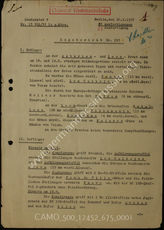 Akte 675. Unterlagen des "Sonderstabes W" über die Lage in Spanien und Teilnahme der deutschen Flieger am spanischen Bürgerkrieg. 