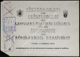 Akte 504. Lieferungen und Leistungen des Großdeutschen Reiches für die Luftwaffe des Königreichs Rumänien. Stand: 01.02.1944. 