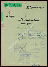 Akte 687. Anlagen zum Kriegstagebuch III./ Luftnachrichten-Regiment 4: Kriegsrangliste der Offiziere und Unterstellung der Einheit. 