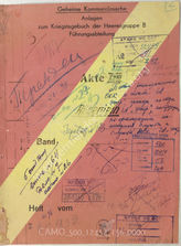 Akte 156. Anlagen zum KTB der Heeresgruppe Mitte – Führungsabteilung – Akte XVIII: Allgemein, Band ?, Heft ? vom 1.9.-30.9.1944  