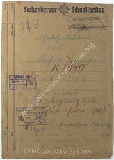 Akte 353. Unterlagen des Ic der Heeresgruppe Mitte: laufende Meldungen (16.6.-23.6.1942)  