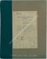 Akte 531. Tagebuch der Kampf- und Aufklärungseinsätze des V. Flieger-Korps mit Kampfaufgaben und Ergebnissen. 