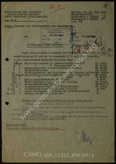 Akte 490. Schriftwechsel des OKL, des Befehlshabers der Luftwaffe in Rumänien, des Luftwaffenkommandos 4 über die Lieferungen von technischen Geräten. 