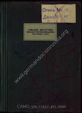 Akte 495. Das Splitterschutzprogramm für die Raffinerien und im Grubengebiet (Oktober 1943). 