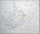 Дело 711. Карта манёвра германской армии (командование 1-й армии) в районе Восточной Пруссии/ Кёнигсберга (итоговое положение на 12.07.1938 г.) – по состоянию на 12.07.1938 г., М 1: 300 000.