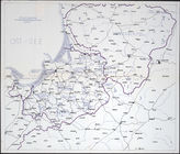 Дело 716. Карта-схема манёвра германской армии (командование 1-й армии) в районе Восточной Пруссии/ Кёнигсберга (районы сосредоточения и время готовности к маршу 1-й армии) – по состоянию на 30.06.1938 г., М 1: 650 000. 