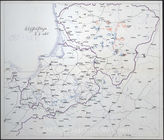 Дело 726. Карта-схема манёвра германской армии (командование 1-й армии) в районе Восточной Пруссии/ Кёнигсберга (итоговое положение на 07.07.1938 г.) – по состоянию на 07.07.1938 г., М 1: 650 000.