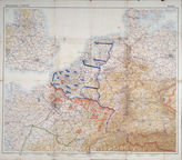 Дело 783. Документы оперативного отдела Главного командования сухопутных сил (ОКХ): карта с изображением операций во время кампании на Западе до битвы при Дюнкерке - по состоянию 10.05. - 04.06.1940 г., М 1: 1 000 000.