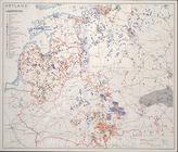 Дело 811. Документы 2-го отдела рейхскомиссара для Остланд: карта месторождений полезных ископаемых в Рейхскомиссариате Остланд (из атласа рейхскомиссариата Остланд, часть 2 с картами...