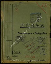 Akte 360. Unterlagen des Generalkommandos des XXIII. Armeekorps: KTB Nr. 28, 1.11.-30.11.1944, Anlage: Fernschreiben und Funksprüche