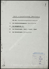 Akte 84. Mobilisationanweisung der Kriegsmarine für das Wehrbezirkskommando “Berlin IV”, Sachgebiet “Marine”, Wehrmeldeämter “Horst-Wessel-Stadt” und “Treptow” für die Jahre 1939 – 1940.