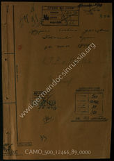 Akte 89. Unterlagen der Ia-Abteilung des PzAOK 3: KTB der 3. Panzerarmee, 17.6.-30.6.1944 – Reinschrift.