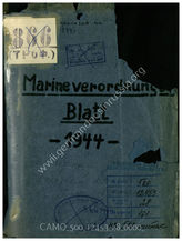 Akte 28.  Marineverordnungsblatt des Oberkommandos der Kriegsmarine für das Jahr 1944.  Hrsg. vom Oberkommando der Kriegsmarine.