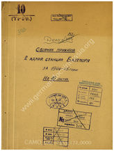 Akte 172. Befehlssammlungen des Marineoberkommandos Ostsee zu den Fragen der Wehrpflicht und der Mobilmachung für die Zeit vom August 1944 bis Januar 1945.