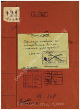 Akte 175. Befehle des Höheren Kommandos der Marinedienststellen in Gross-Paris in der Zeit vom November 1943 bis Juli 1944.
